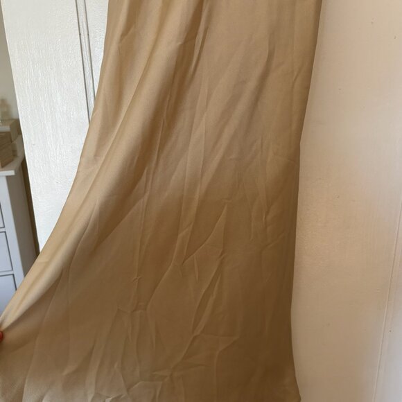 Park & Fifth Brodie Strapless Dress – Champagne Beige, Size Small - Picture 3 of 7